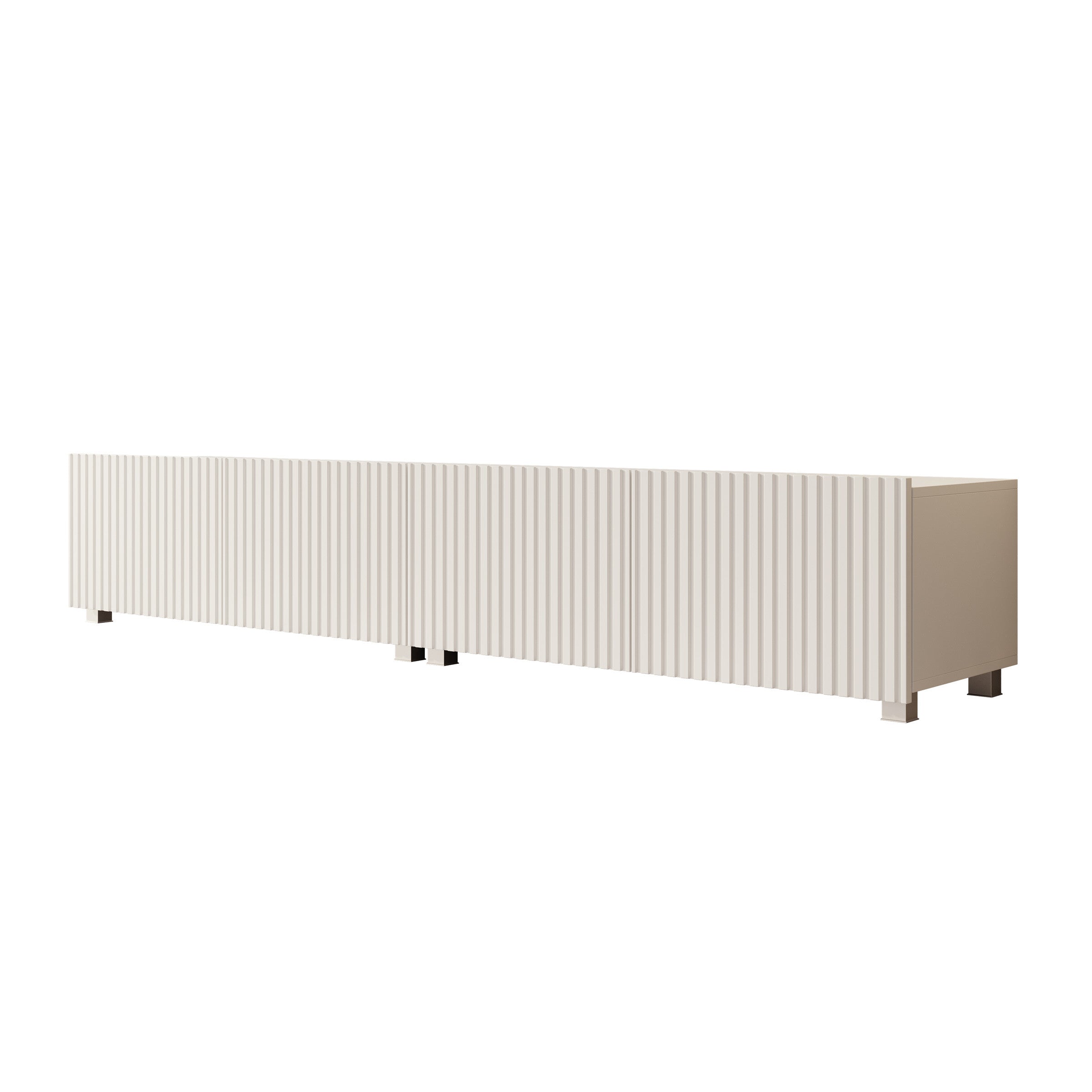 Meubella - TV-Meubel Kenderes - Wit - 200 cm