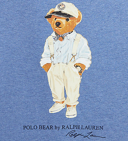 Polo Ralph Lauren T-Shirt - Hemingway - Blå m. Bamse