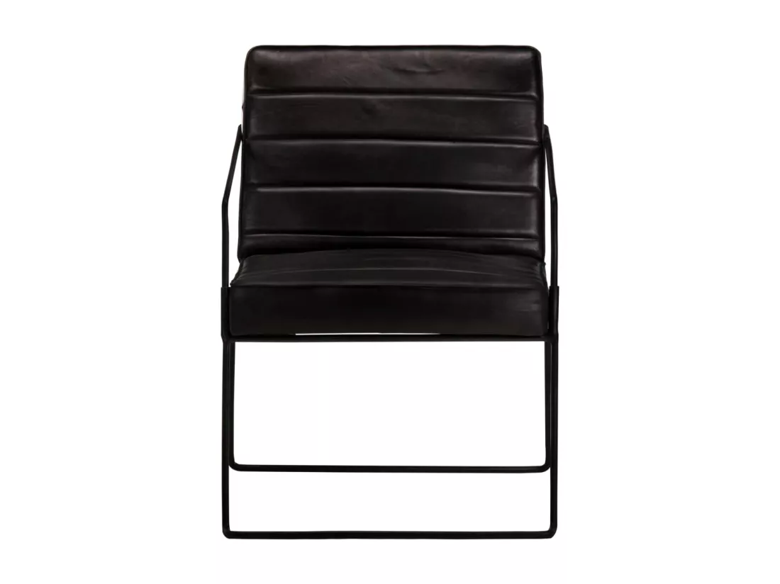 Fauteuil Noir Cuir véritable
