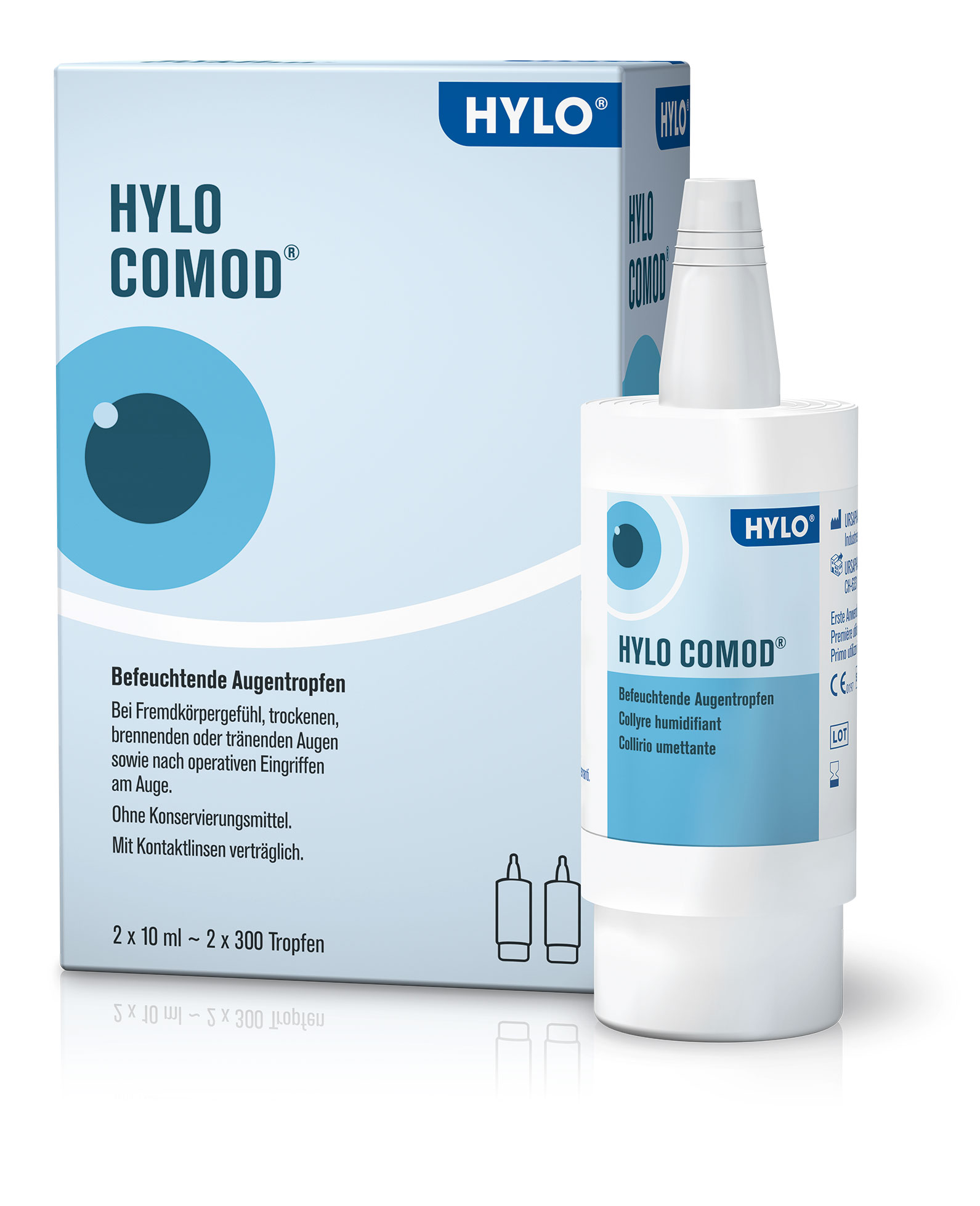 HYLO COMOD Gtt Opht Fl 10 ml