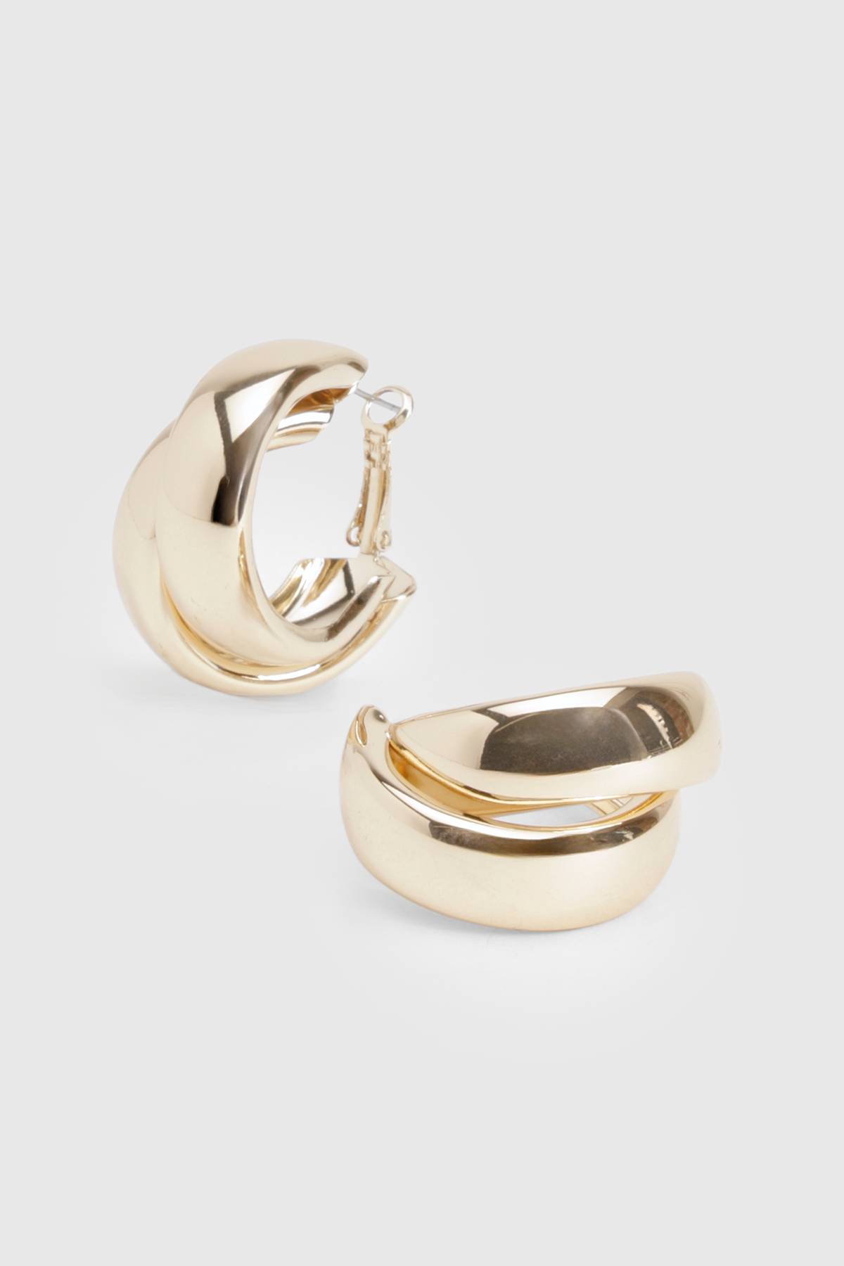 boohoo Boucles d'oreilles à double anneau