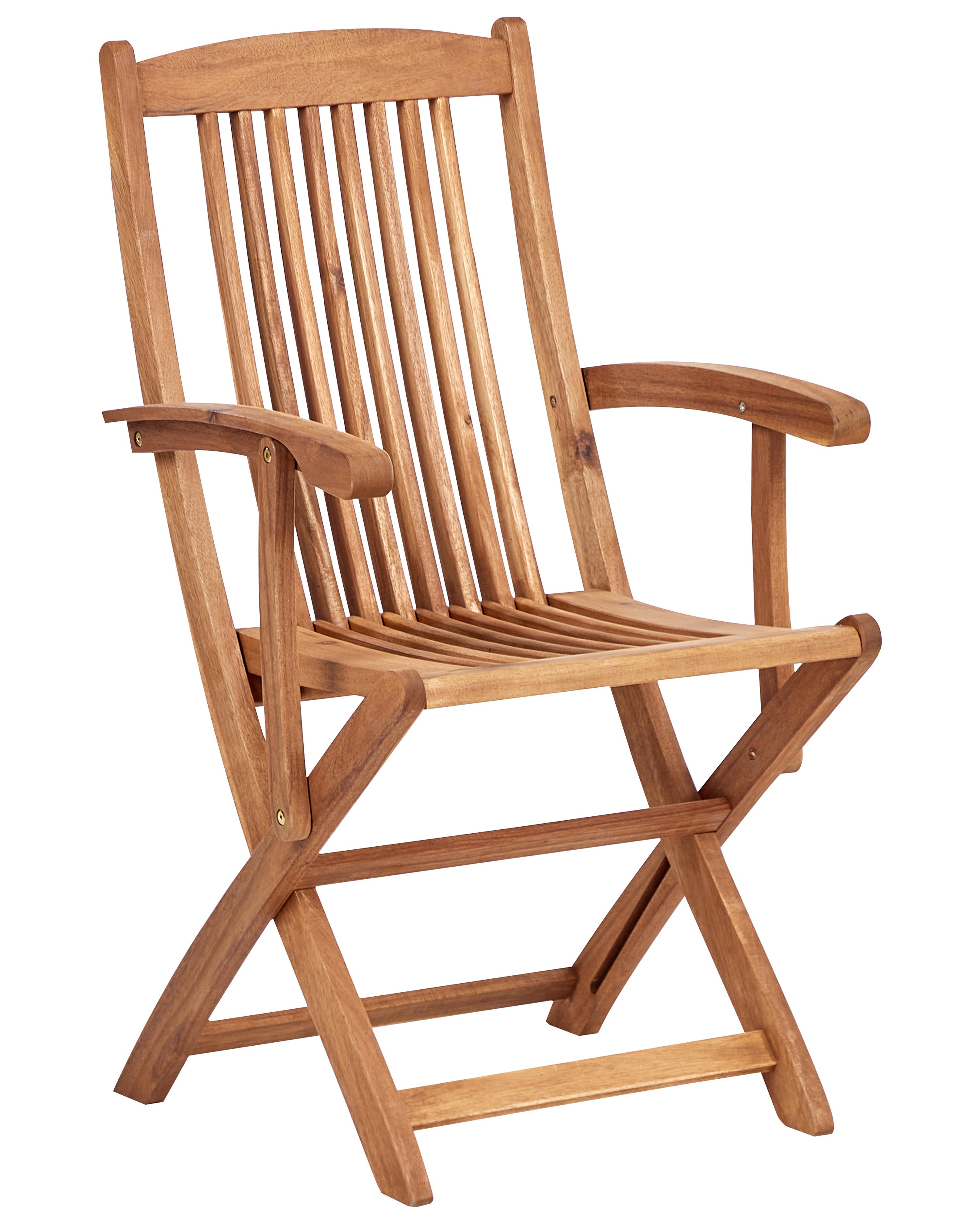 Set van 2 tuinstoelen MAUI II Acaciahout Lichtbruin
