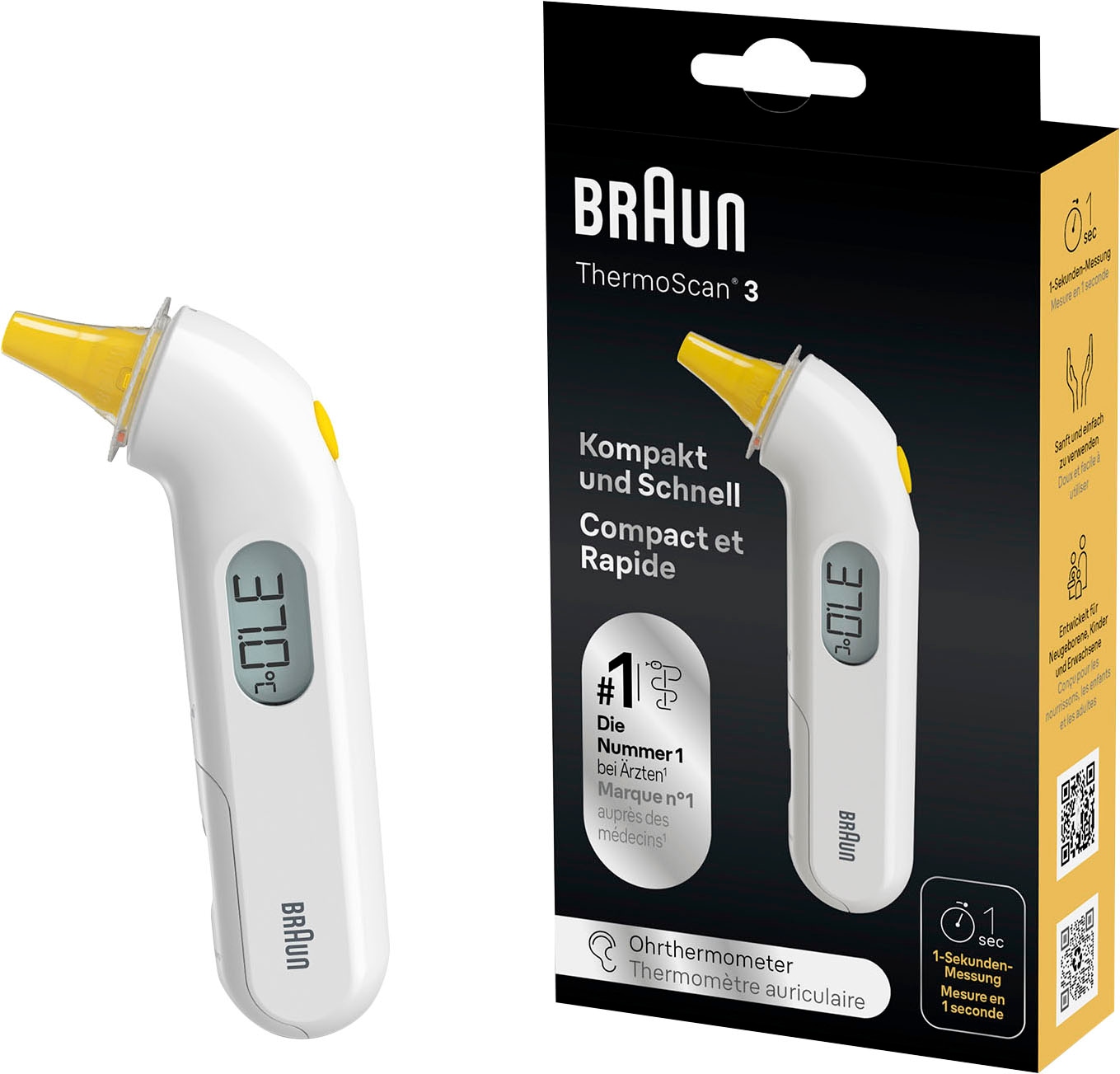 Braun Ohr-Fieberthermometer »ThermoScan® 3, IRT3030«