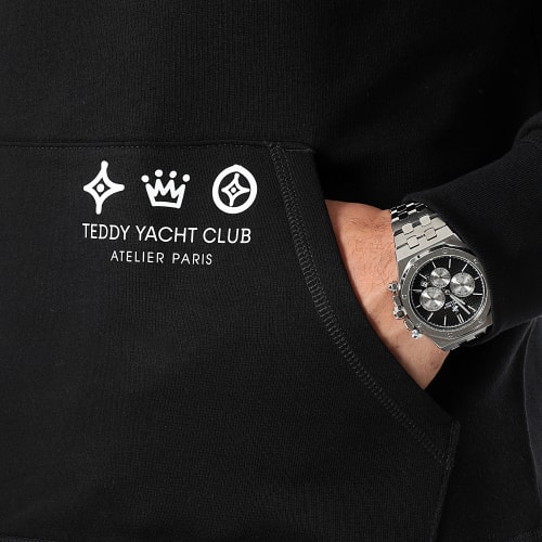 Sweat Capuche Atelier Paris Noir Blanc