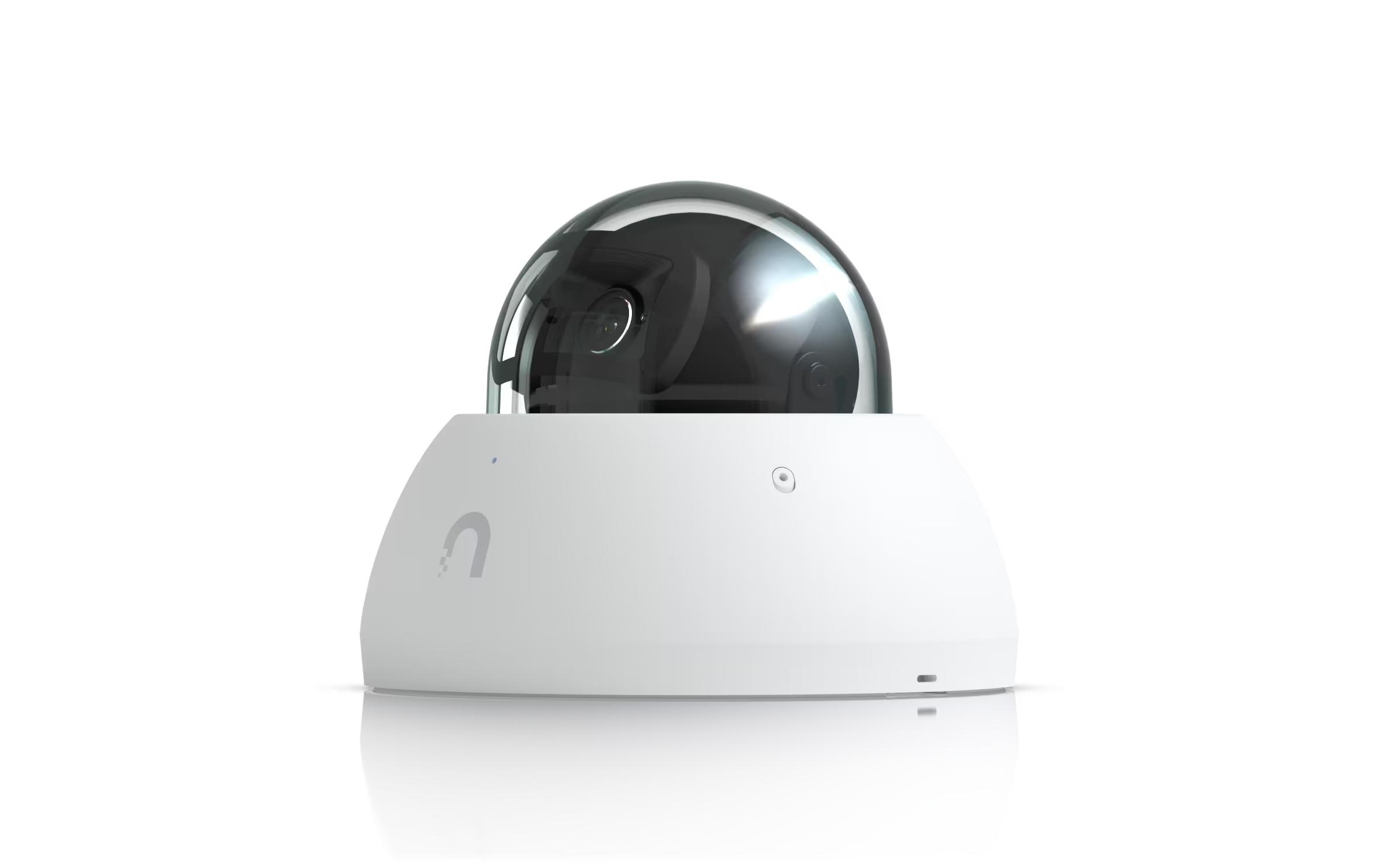 Netzwerkkamera UniFi AI Dome Weiss<br>Allwetter-feste, vandalismusgeschützte 4K PoE Dome-Kamera mit erweiterten KI-Fähigkeiten und Langstrecken-IR-Nachtsicht