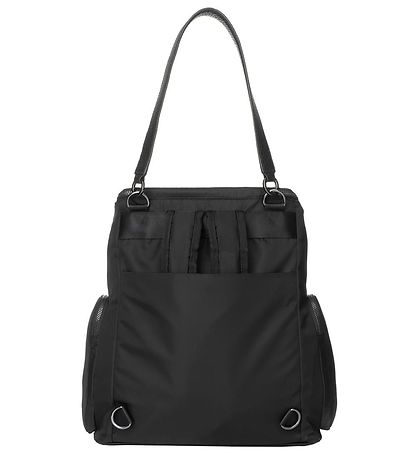 Storksak Pusletaske - L?der - Alyssa - Blåck/Gunmetal