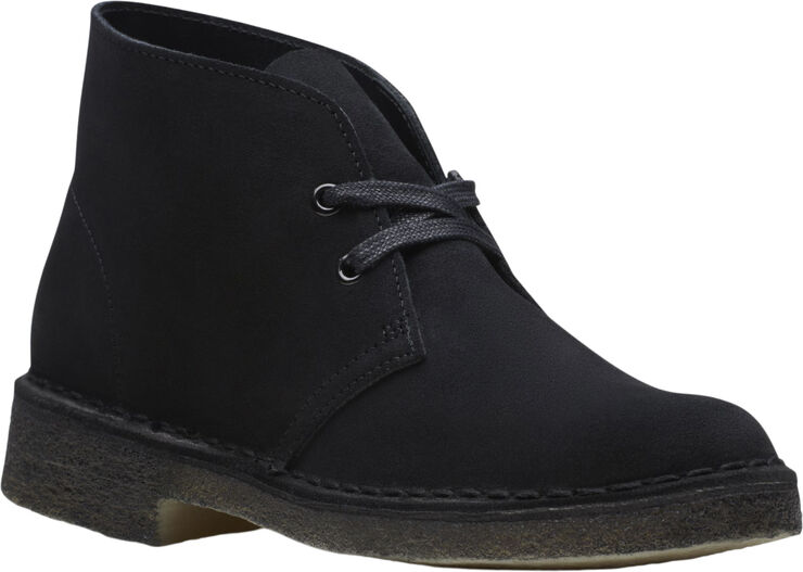 Clarks Originals Desert Boot. Black Sde, D, 4 Black suede