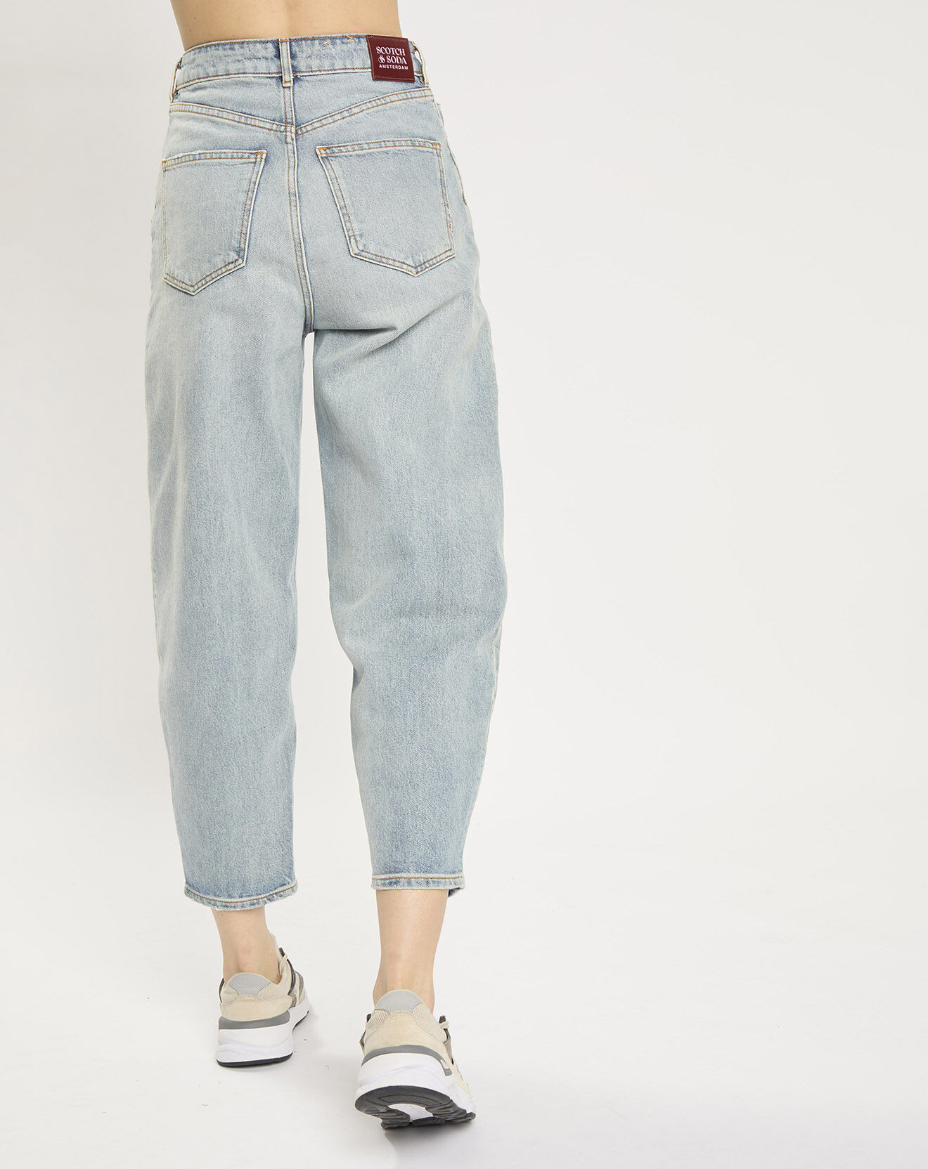 Scotch & Soda Jean 100% Coton Bio Ballon bleu clair