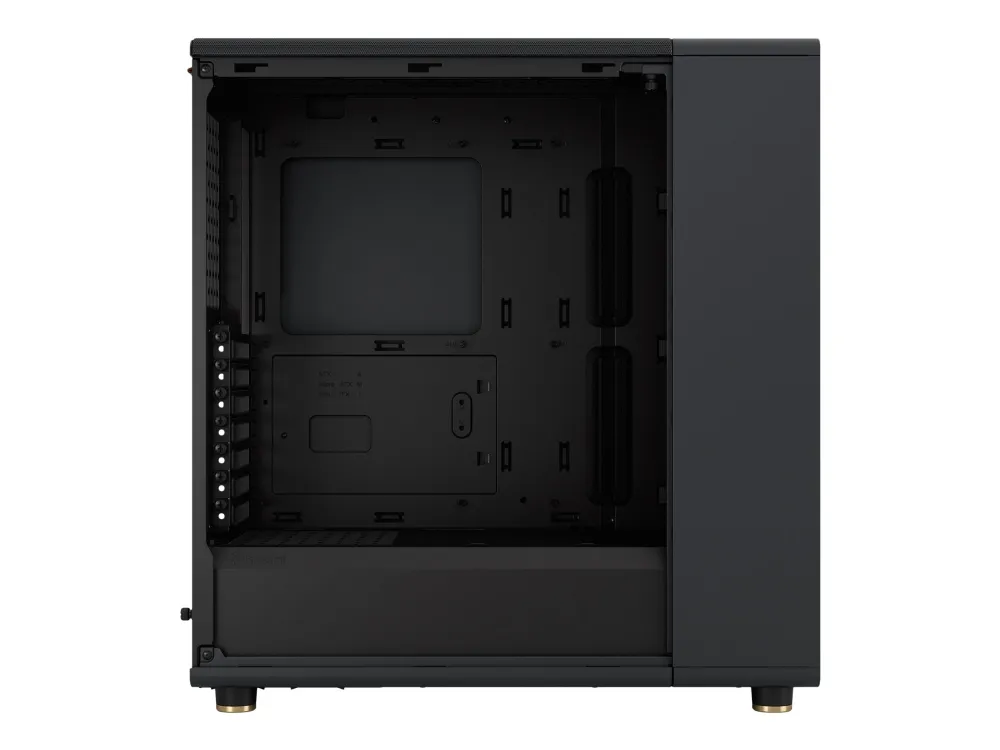 Fractal Design North - Mid tower - ATX - sidepanel med vindue (tonet glas) - ingen strømforsyning (ATX) - charcoal black - USB/Lyd
