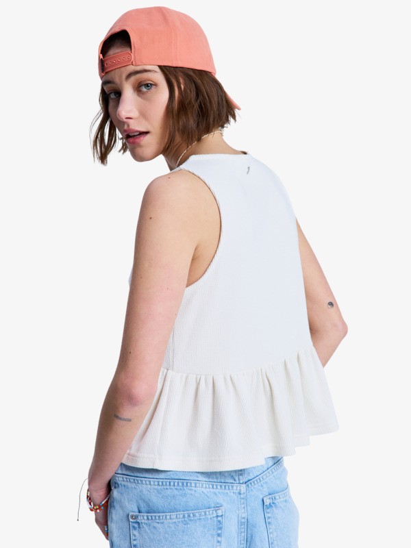 New Serenity Débardeur à volants Blanc Femme