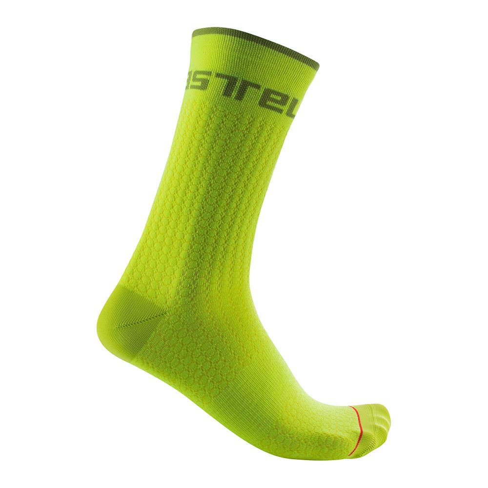 Castelli DISTANZA 20 - Chaussettes electric lime