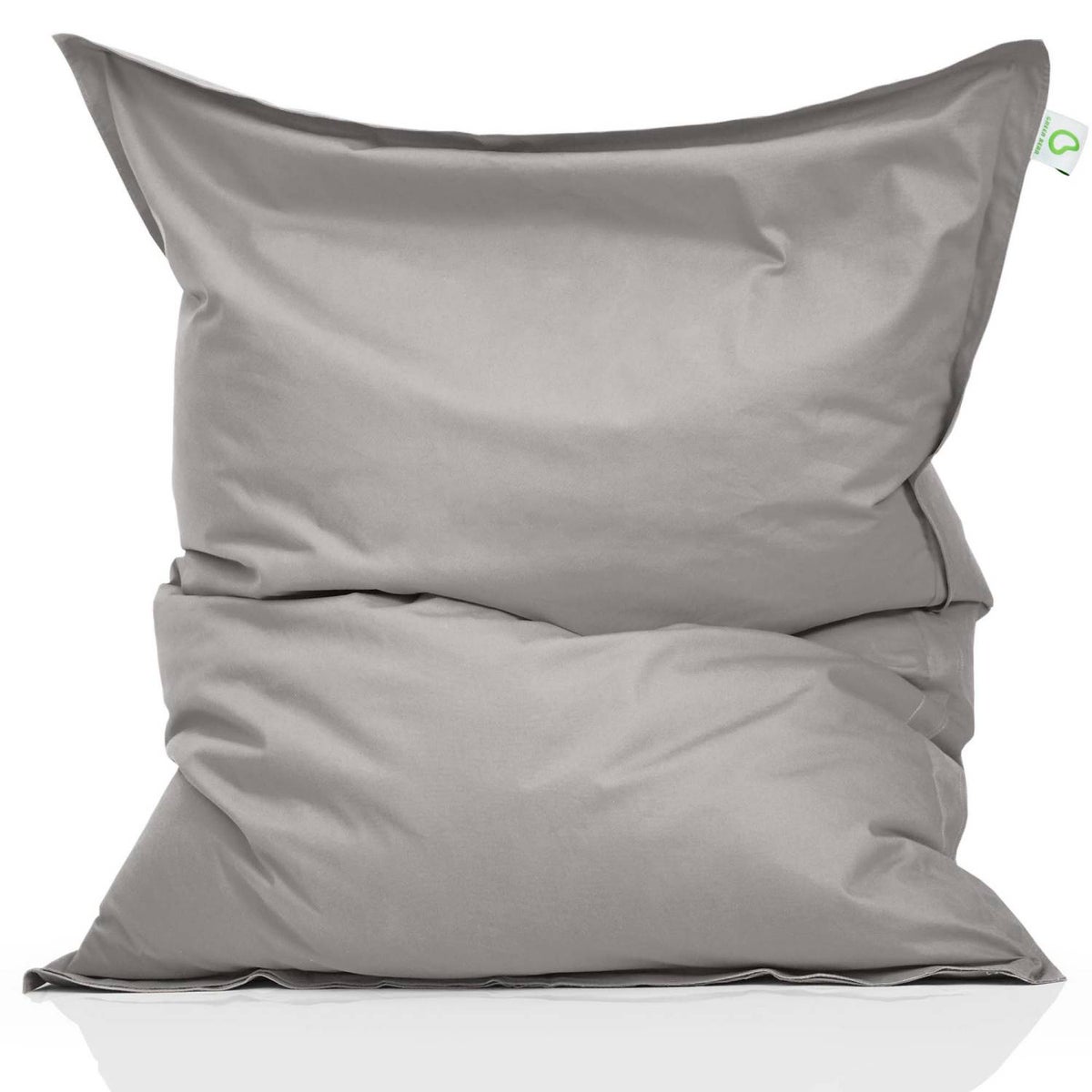 Green Bean Indoor Zitzak XXL 140x180cm 380 Liter Kinderen & Volwassenen Zitzak EPS Kralenvulling Reuze Zitzak Groot Ligbedkussen Zitkussen - Lichtgrijs Zilvergrijs