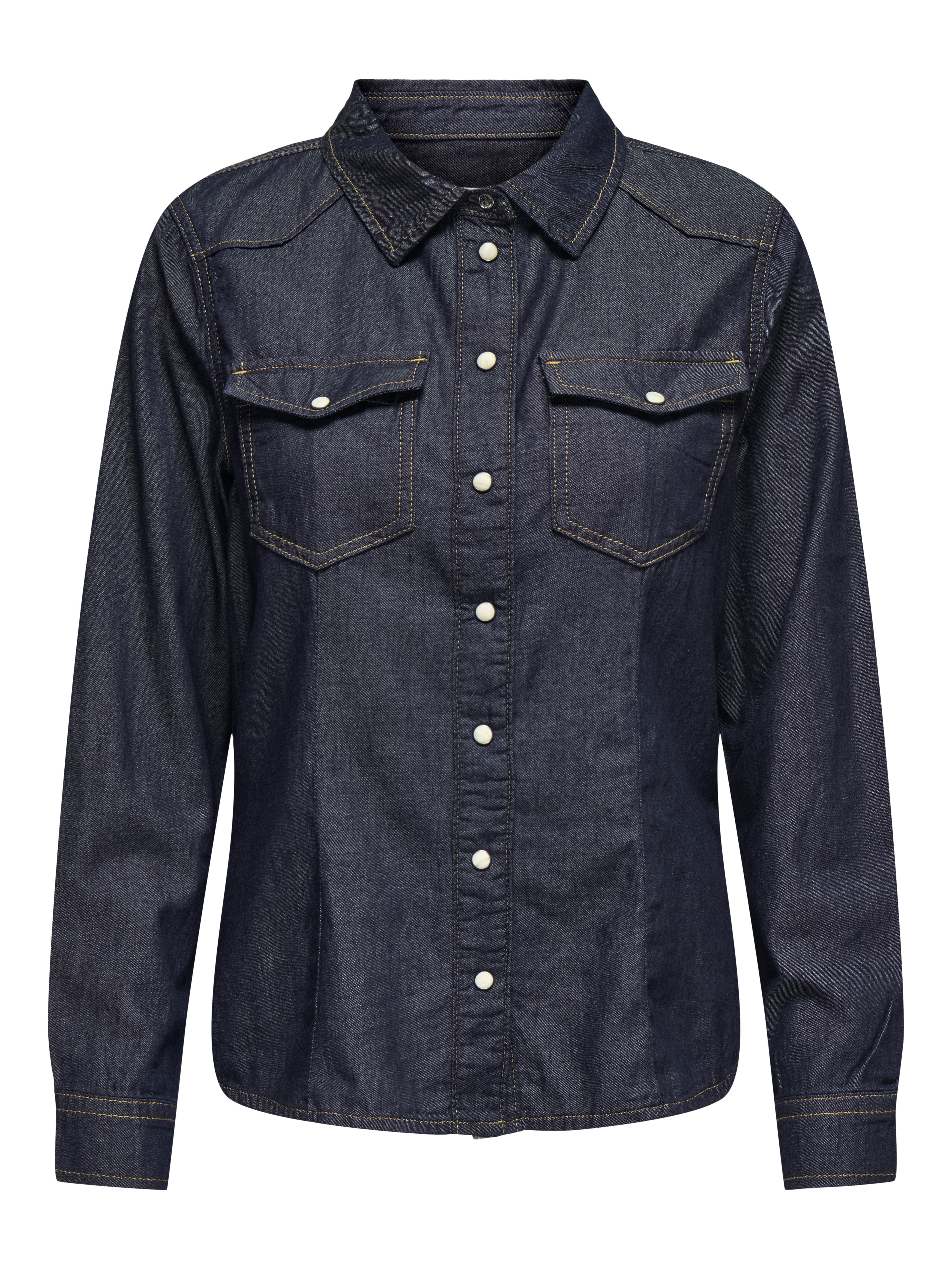 ONLALEXA Jeanshemd Dark Blue Denim