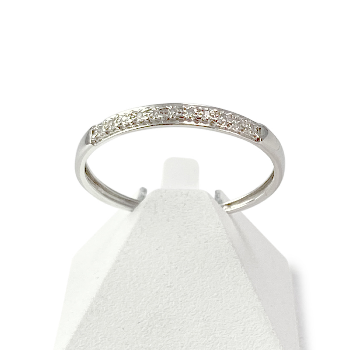 Bague d'occasion or 375 blanc diamants