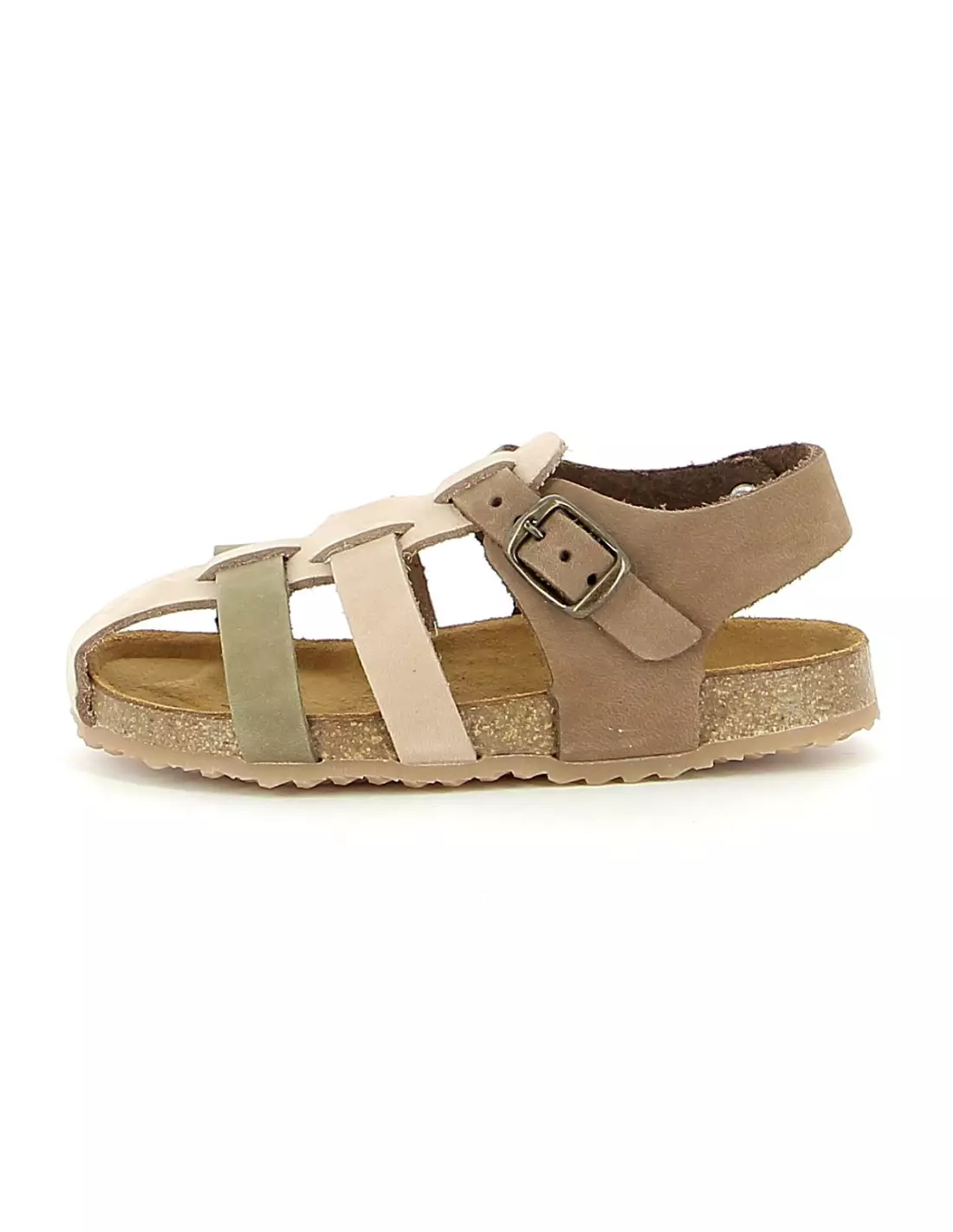 PLAKTON POLKA - Sandales & nu-pieds Kakisablechataigne