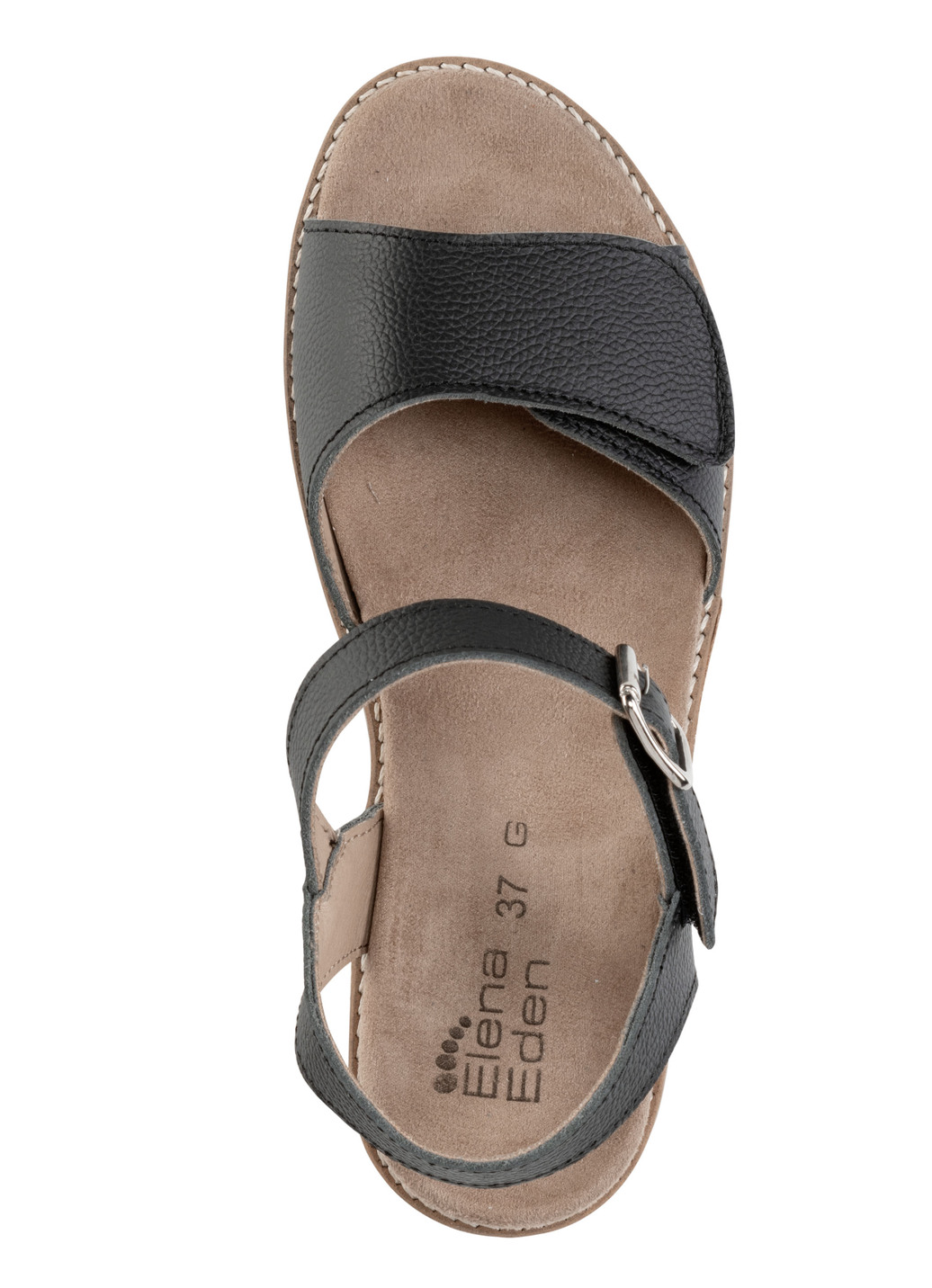 ELENA EDEN Sandalette aus genarbtem Nappaleder