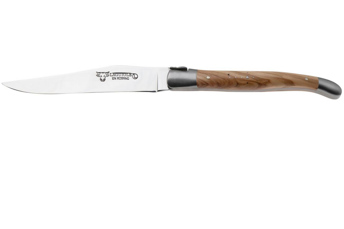 Laguiole en Aubrac Steak Knives 42C99BFIHK Stainless Steel, French Wood, 4-delige steakmessenset