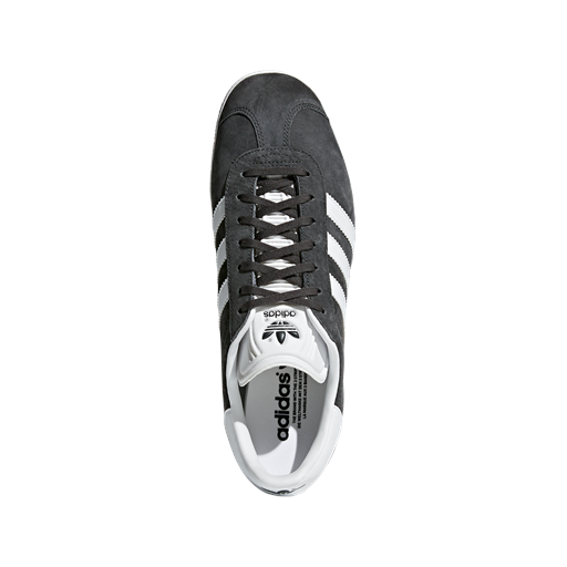 Adidas Gazelle Sneakers, Dark Grey Heather/White/Gold Metallic, 39 1/3