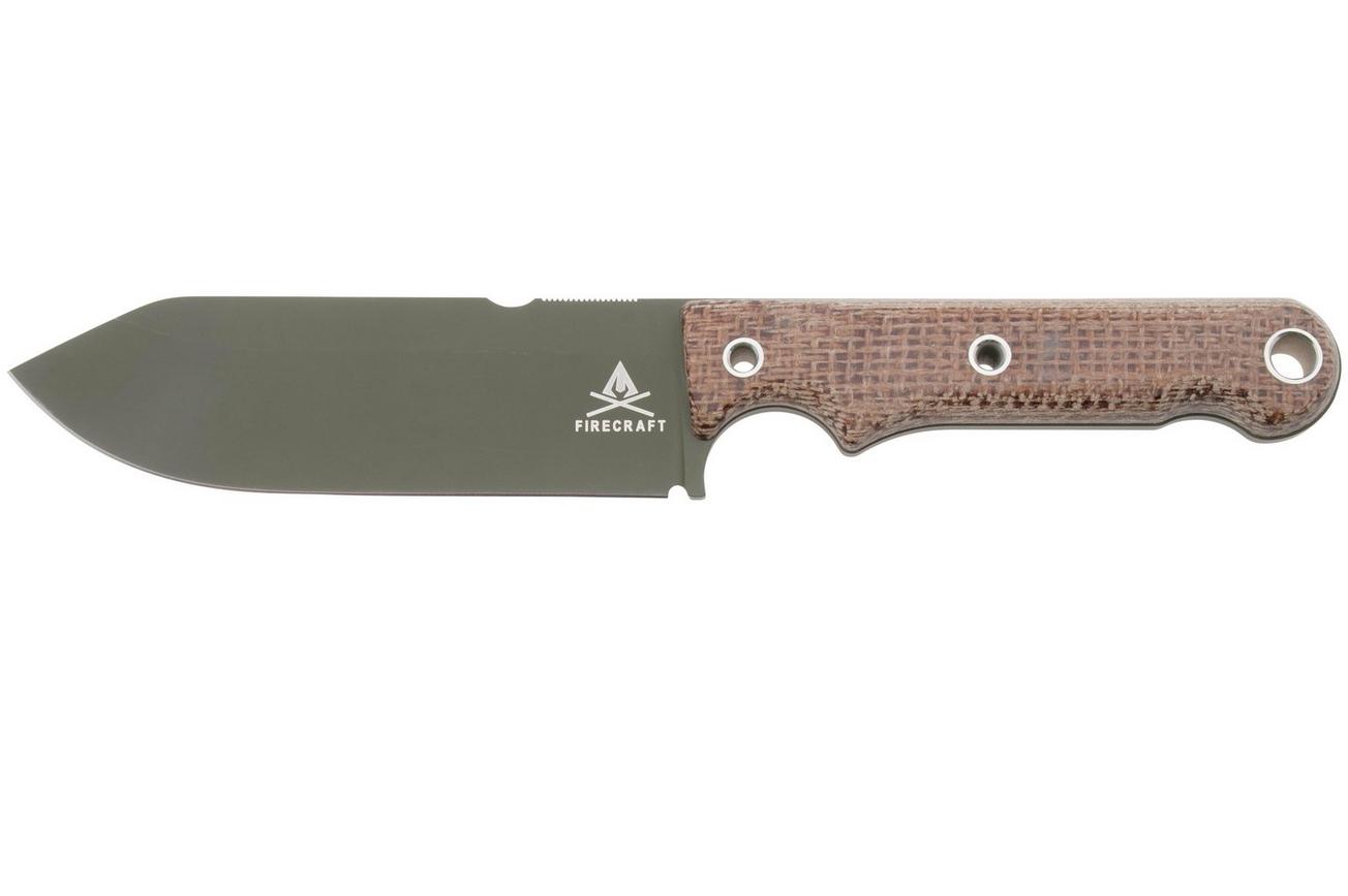 White River Knives Firecraft FC5, WRFC5-3V-BNA-CDG, OD Cerakote CPM3V, Brown Burlap Micarta, Limited Edition 2025, survivalmes