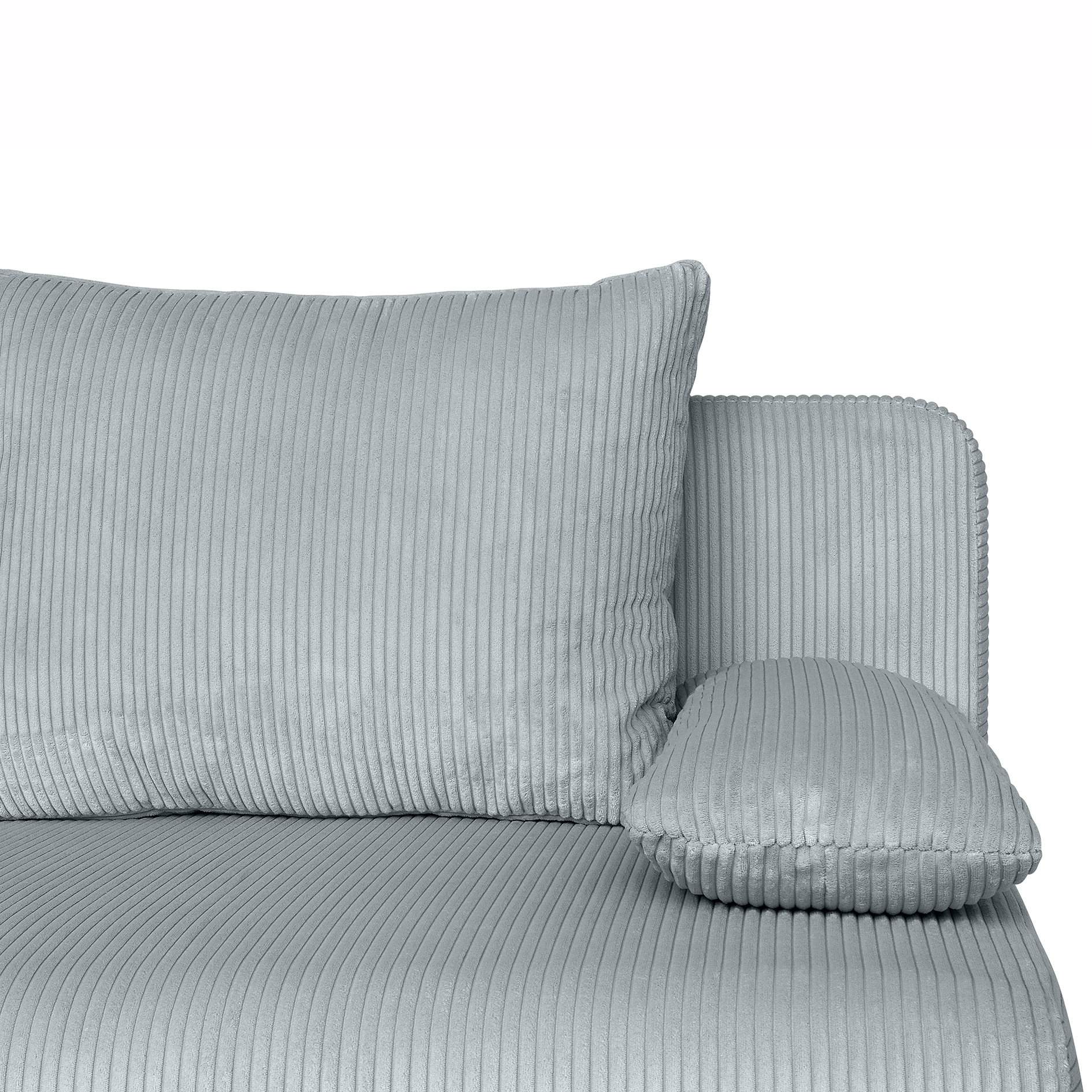 Schlafsofa - mint - inklusive Kissen - Cordbezug