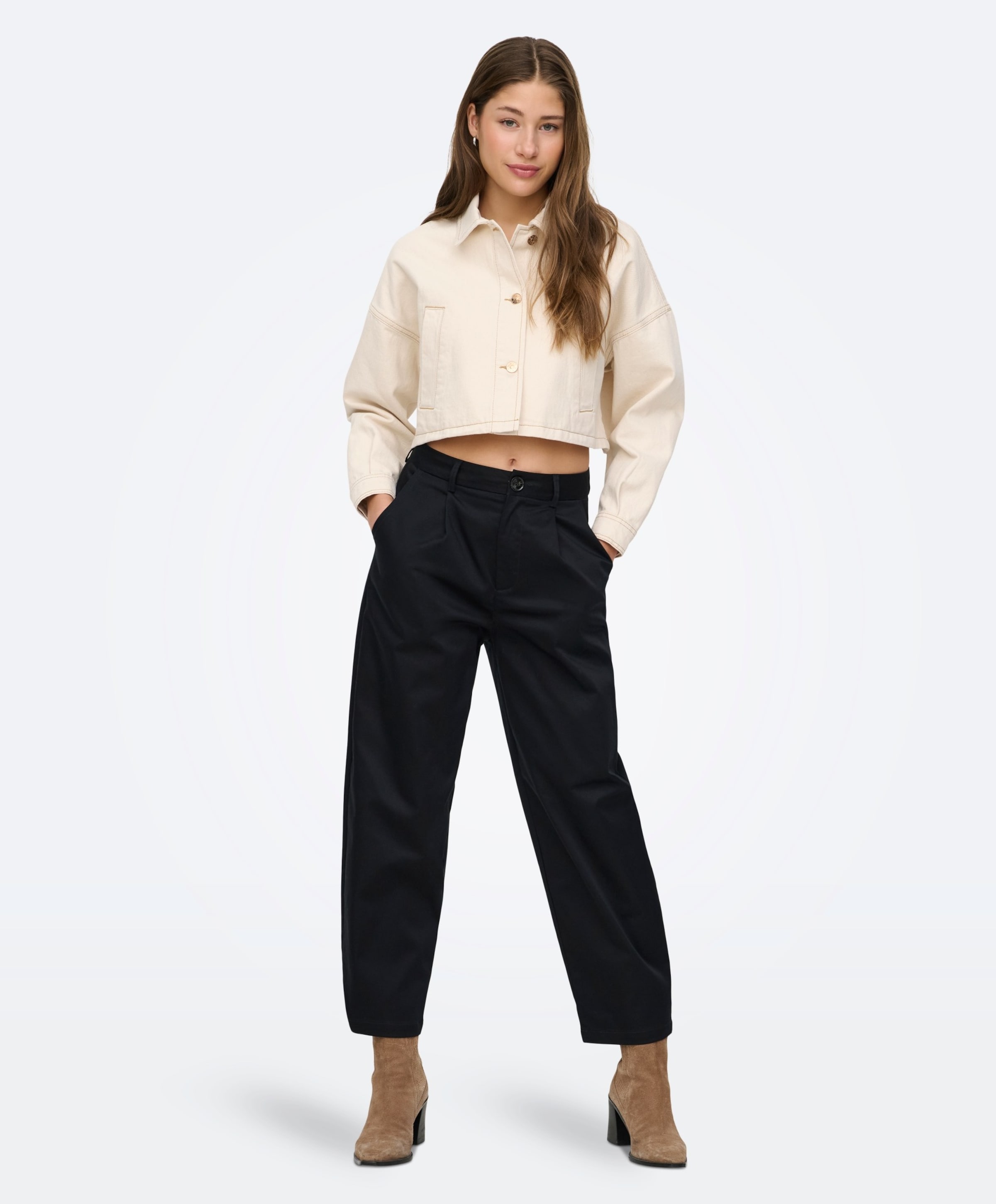 Only Dames spijkerjas  ecru