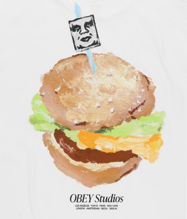 Obey Visual Food for your Mind T-Shirt (white)