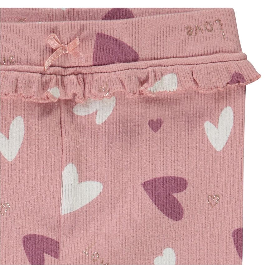 Caleçon côtelé imprimé fantaisie pour bébé fille - Multicolore