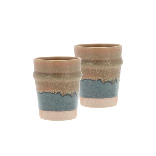 Villa Collection Evig 2-pak Krus, Blue/Brown, 35 cl