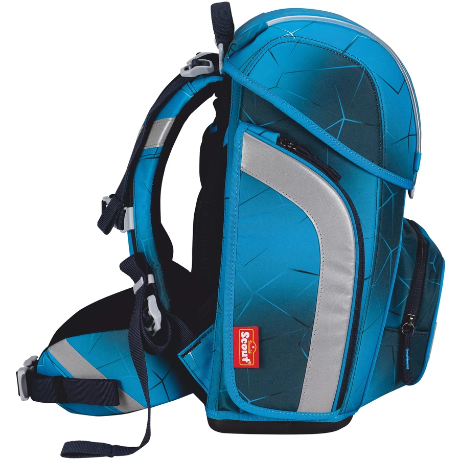 Scout Genius Exklusiv Safety Light - Schulranzen Set 5tlg. Polar blue