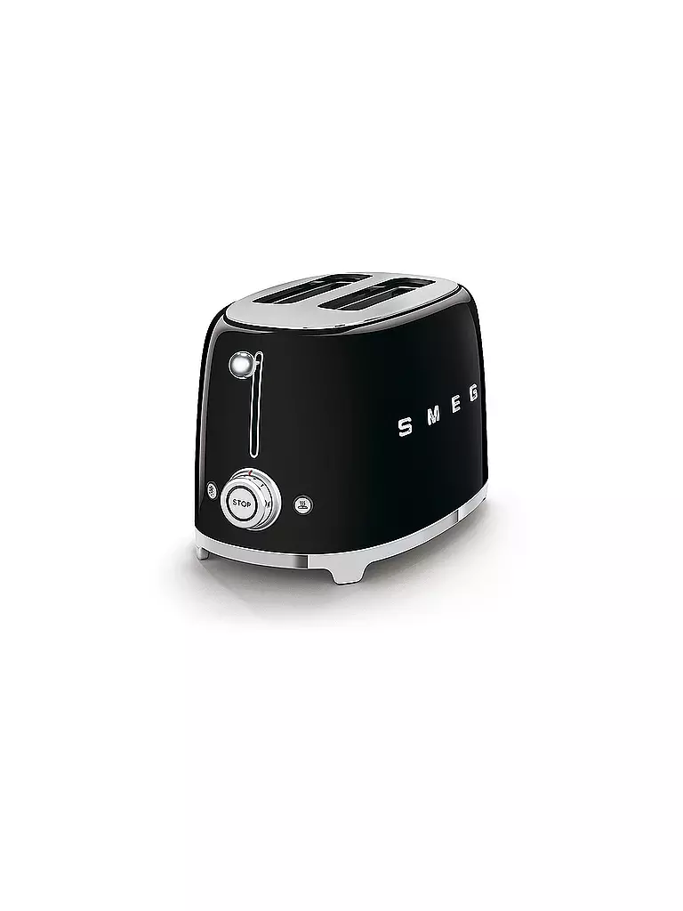 SMEG 2 Schlitz Toaster 50‘s Retro Style Schwarz TSF01BLEU schwarz