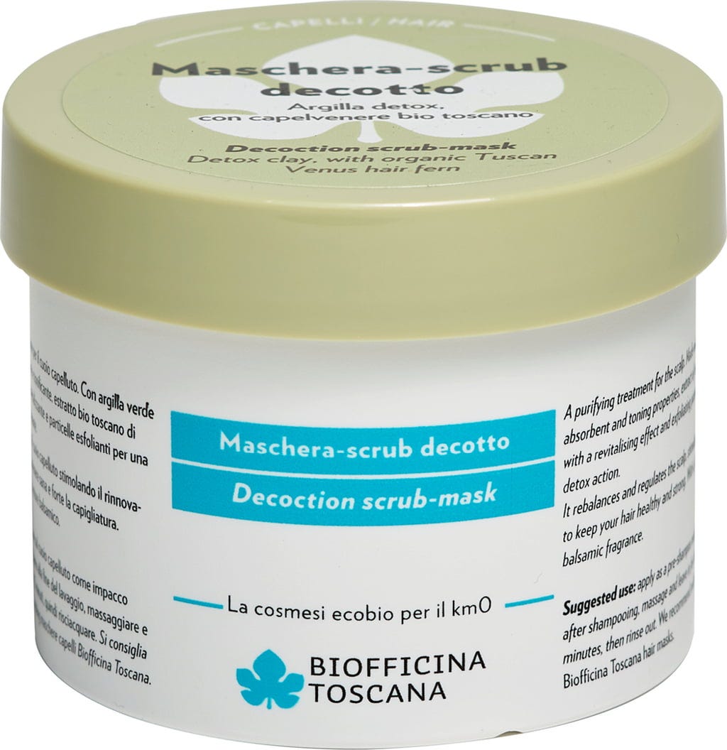 Biofficina Toscana  Hair Food 2in1 Kopfhaut-Peeling & Maske, 200 ml