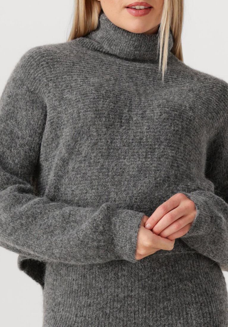 grijze dante6 trui yuria turtle neck sweater