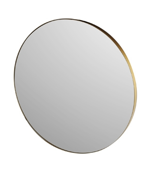 Plieger Golden Round ronde spiegel 100cm goud