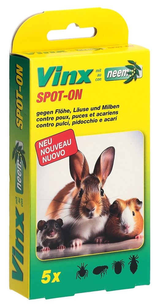 VINX Spot On Tropfen mit Neem Nager 1 ml