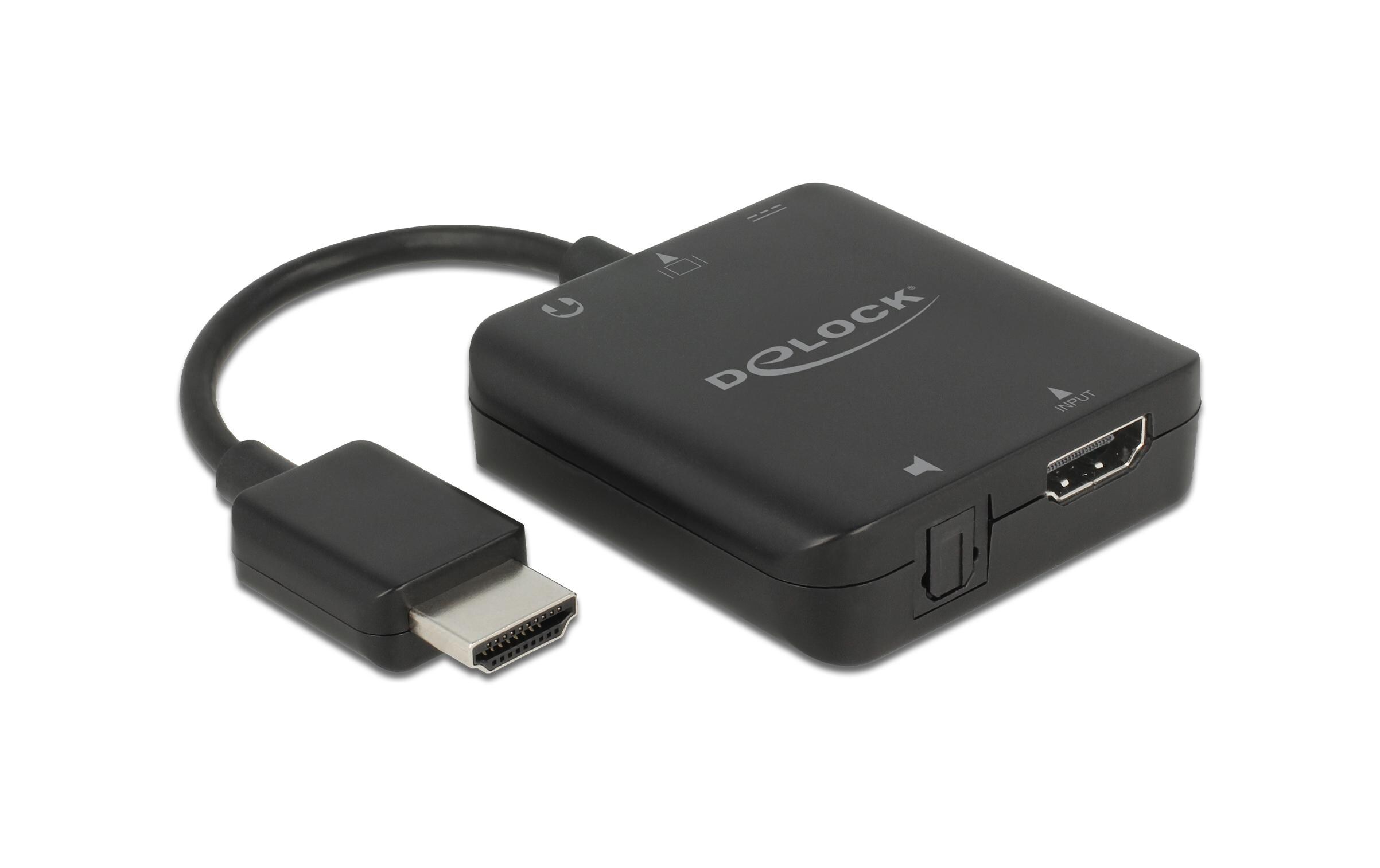 Audio Extraktor HDMI 4K 60 Hz kompaktDelock HDMI Audio Extractor 4K 60 Hz kompakt