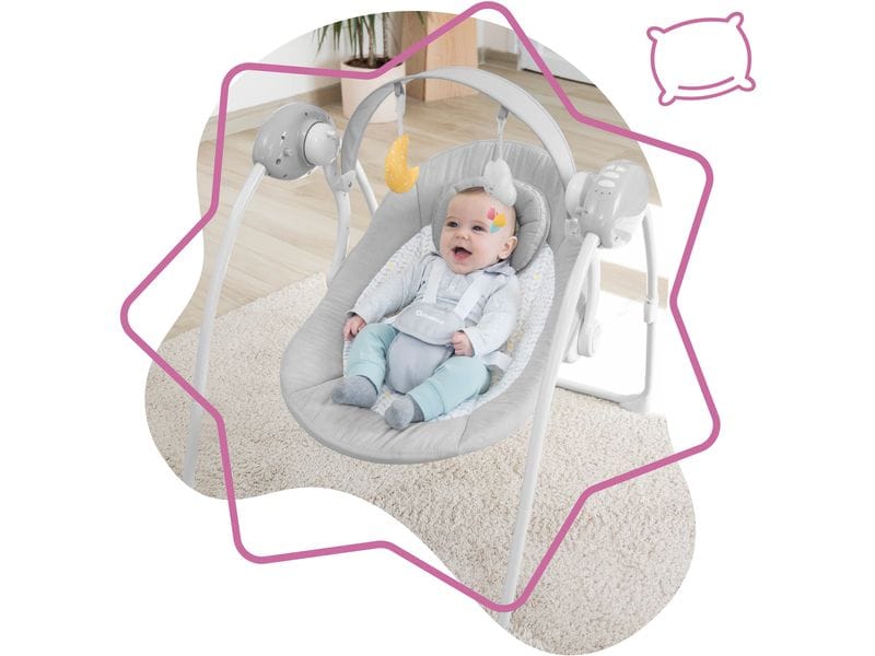 Badabulle Komfort-Babyschaukel Candy Elektrische Babywippe