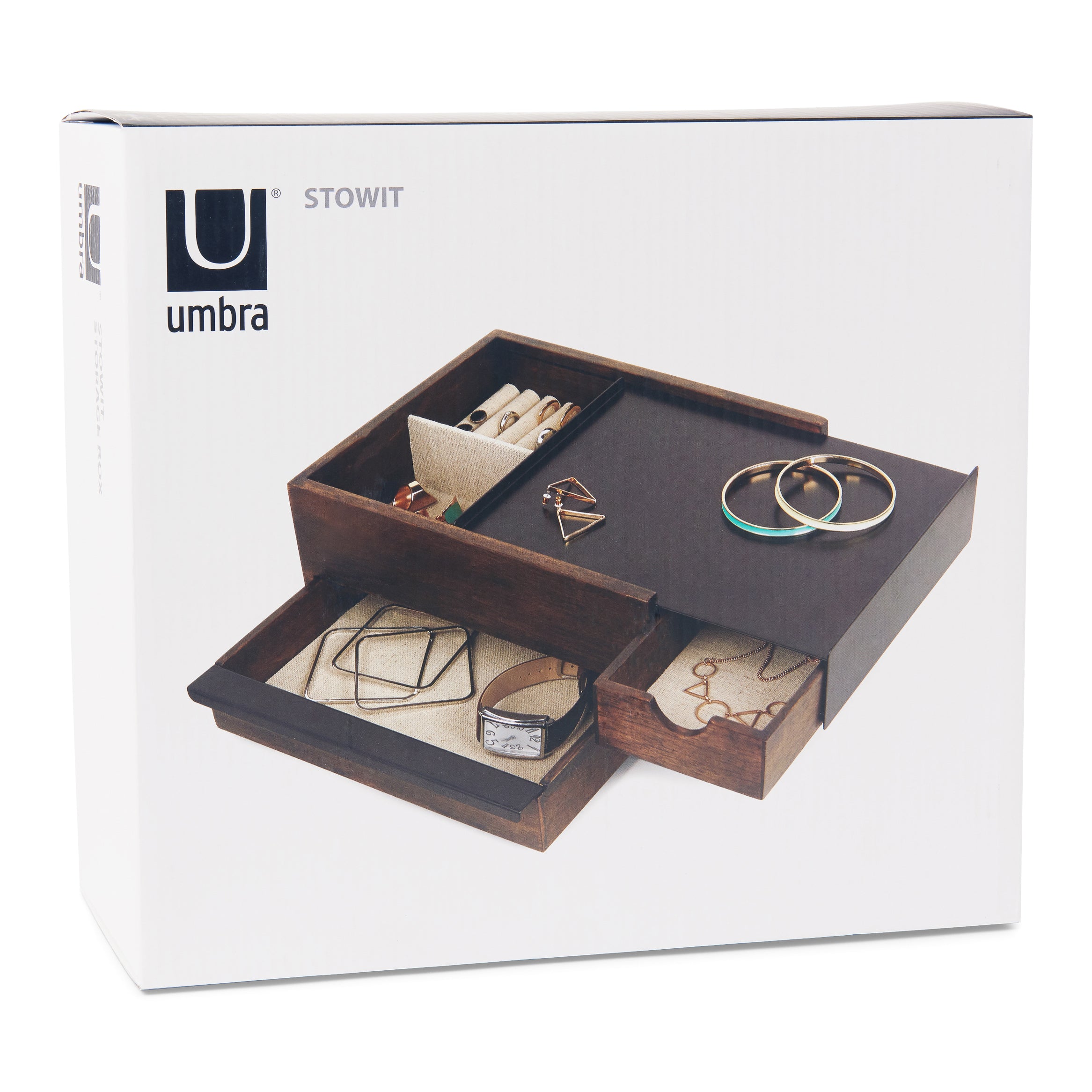 Umbra Stowit Sieradendoos - Walnut