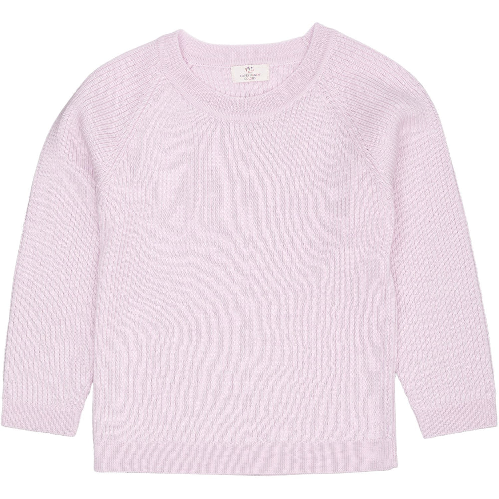 Køb COPENHAGEN COLORS Lavender Merino Classic Rib Bluse