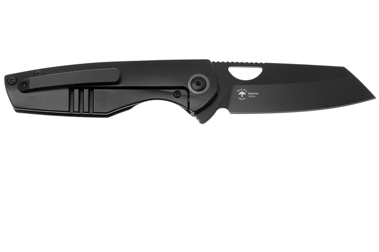 Kizer Sparrow Ki3628A2 Black CPM S45VN, Marble Carbon Fiber/Titanium zakmes, Vincent Rizzo design