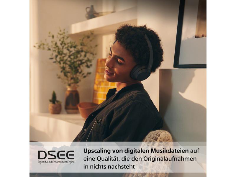 Sony Wireless Over-Ear-Kopfhörer WH-CH720N Schwarz Kabellose Bluetooth-Kopfhörer mit Noise Cancelling und Schnellladefunktion