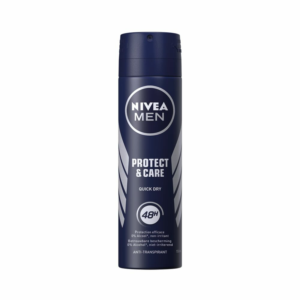 6x Nivea Men Deodorant Spray Protect & Care150 ml