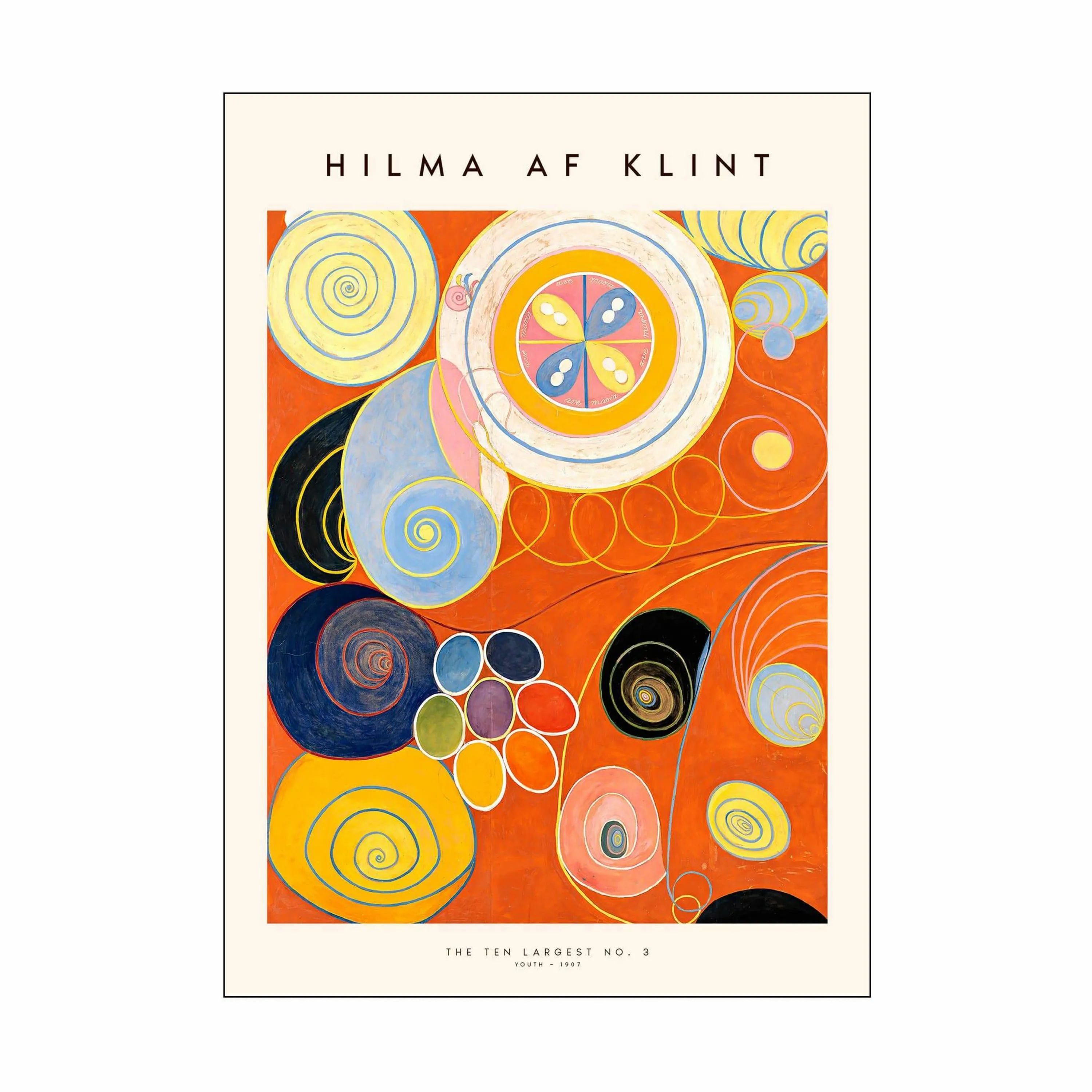 Poster&Frame Hilma af Klint Plakat - The ten largest no. 03