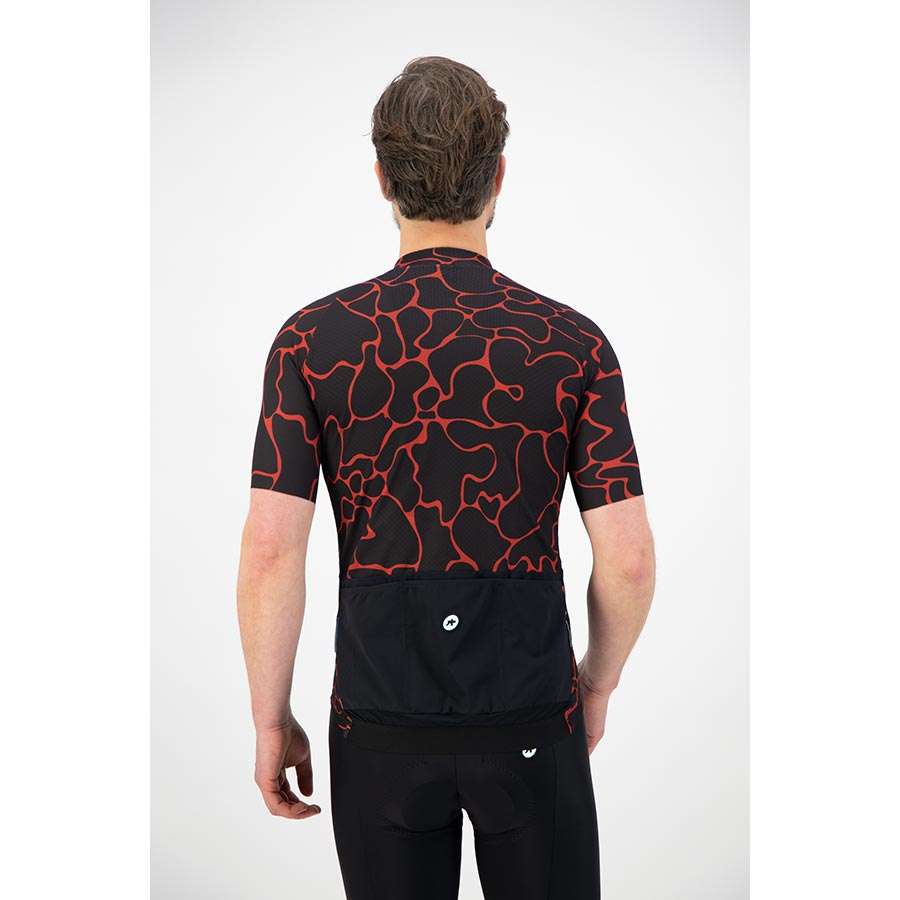 Assos MILLE GT Summer Voganski Fietsshirt Korte Mouwen Zwart/Rood Heren