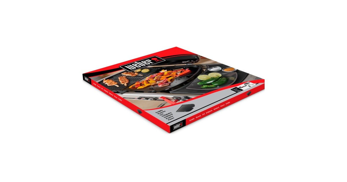 WeberBakplaat - Weber Traveler barbecue grillplaat  (Antraciet)