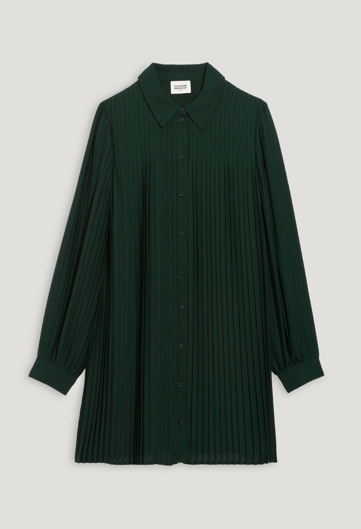 Robe courte plissee