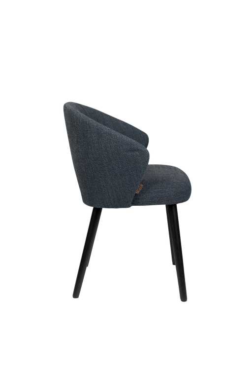 Dutchbone Waldo eetkamerstoel blauw