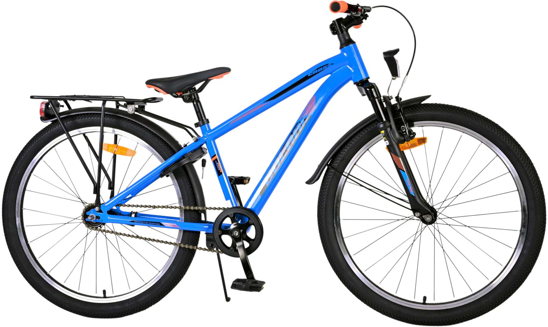 TPFSports Cross Kinderfahrrad - Jungen - Rücktritt + Handbremse - 24 Zoll - Blau