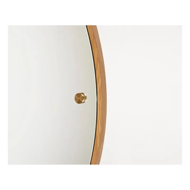 Frama Miroir rond CM1 en bois | Chêne