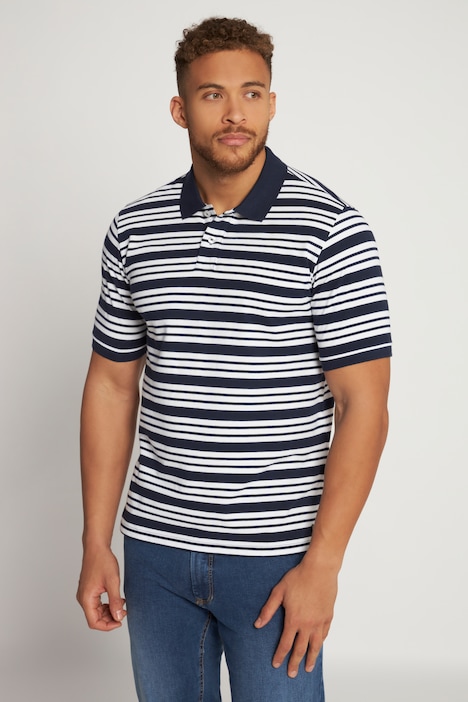 Poloshirt, Halbarm, Piqué, Ringel