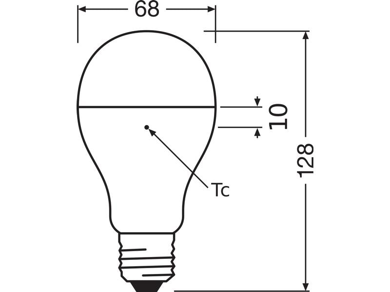 OSRAM Lampe Star SMD, 19W, E27 Warmweiss LED-Lampe